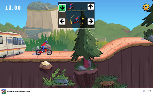 Rush Race Motocross - Race across the Rocky Mountains at top speed! :: Experience thrilling motocross racing in Rush Race Motocross, a free offline Chrome extension!
