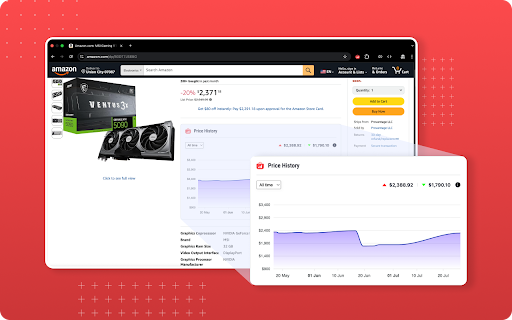 Price Chart – Amazon Price History Chart :: Amazon price history chart integrated directly into the product page.