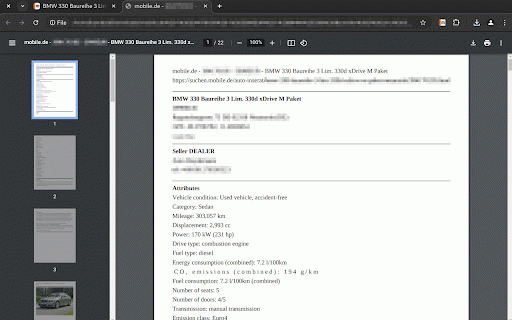 mobile.de PDF export :: mobile.de PDF export