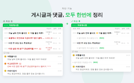 네이버 카페용 차단 매니저 - NCBM :: 네이버 카페에서 불필요한 게시글, 댓글, 특정 유저, 특정 등급을 간편하게 차단할 수 있는 확장 프로그램입니다.