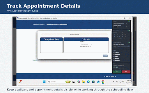 VAC Dropdown Auto Selector :: Overlays a control panel on the page to automatically cycle through the VAC options at configurable minute/second intervals.