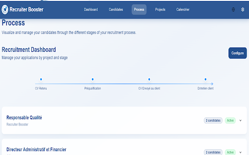 Recruiter Booster :: Recruiter Booster est l'assistant 5.0 des recruteurs sur LinkedIn.
Notre solution va vous faire exploser vos performances en…