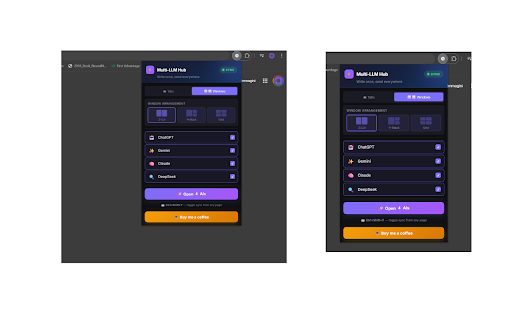 Multi-LLM Hub :: Sync prompts across ChatGPT, Gemini, Claude, DeepSeek and Perplexity.