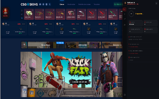 RollViewer - HNXFPS :: Adicione estatísticas reais, histórico do Upgrader, Case Odds e ferramentas visuais exclusivas ao site CSGO-Skins