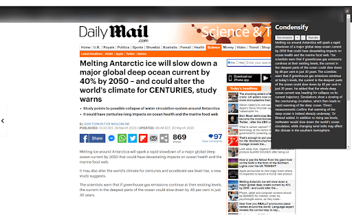 Condensify :: Condensify: Instantly generate concise summaries of articles and enjoy hands-free narration. Simplify your browsing experience.