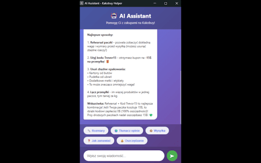 KakobuyHelper :: Wtyczka do Kakobuy z dark mode i opcjonalnym kodem polecającym (7xh68) przy rejestracji.