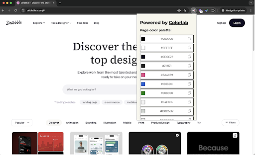 Colorlab - Color Extractor :: Extracts and displays colors used on any website
