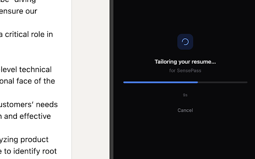 Easy Apply :: Tailor your résumé to any job posting in seconds