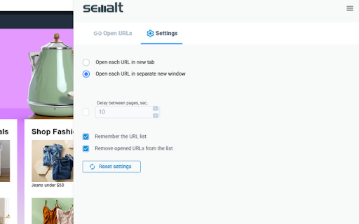 Multi URL Opener by Semalt :: Multi URL Opener by Semalt – simple tool to auto-open multiple URLs from your list with custom timing and settings.