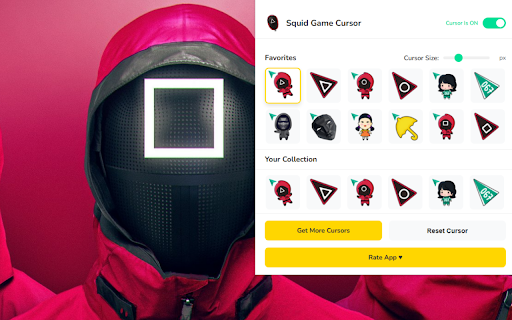 Squid Game Cursor ★ Custom Cursor for Chrome™ :: 70+ Squid Game cursors! Guards, players, and icons to style your Chrome