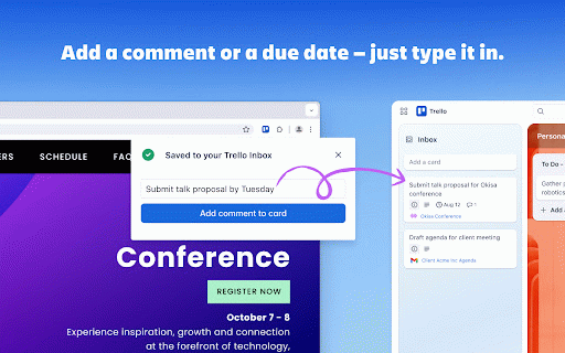 Add to Trello :: Turn your tabs into action items — send tasks and ideas to Trello