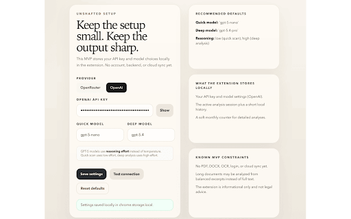 Unshafted: AI Contract Risk Analyzer :: Spot risky clauses before you sign. Upload contracts and get plain-English risk guidance with privacy-first AI.