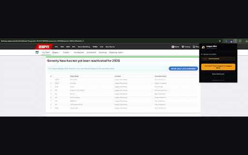 League Blitz :: Connect your ESPN Fantasy league to League Blitz in one click. Syncs your league data automatically.