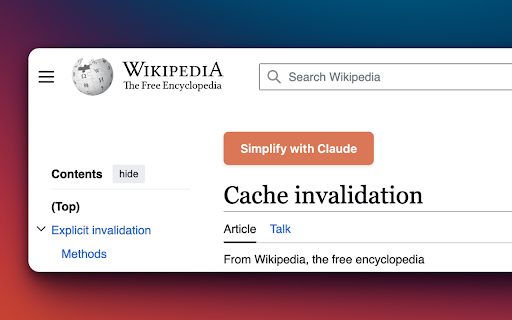 Simple Wikiclaudia :: Simplify Wikipedia articles with Simple Wikipedia, Claude, or ChatGPT