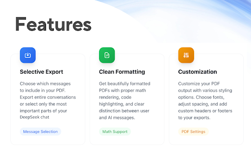 DeepSeek to PDF :: Export your chats instantly using DeepSeek to PDF: intelligent transformation ensures flawless results.