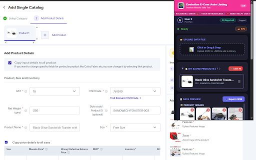 Evolution E-Com — Meesho Form AutoFiller :: Smart Meesho Auto-Fill Tool. Upload CSV and auto-fill seller forms with pause/resume control. Secure & fast listing assistant.