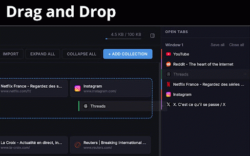 Free Tab Manager :: A visual tab manager that replaces your new tab page with organized collections.