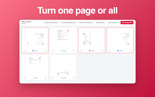 Rotate PDF :: Open a file and rotate PDF pages right in the browser: a pdf rotator that fixes sideways scans and saves the corrected copy.