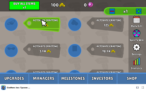 Crafters Inc: Tycoon Empire - Grow your crafting empire! :: Build your crafting empire and manage production in this addictive idle clicker game!