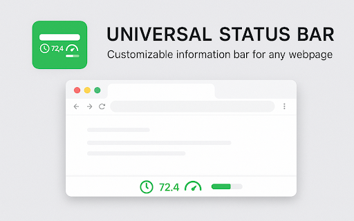 Universal Status Bar :: Displays a customizable status bar at the bottom of every page.