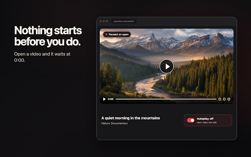 YouTube turn off autoplay :: Stop unwanted YouTube autoplay without changing the page. Control videos, suggestions, Shorts, playlists, and previews.