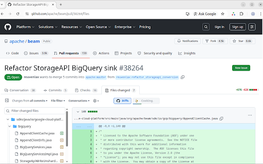 Striffs for GitHub :: Adds an architectural diff tab to GitHub pull requests.