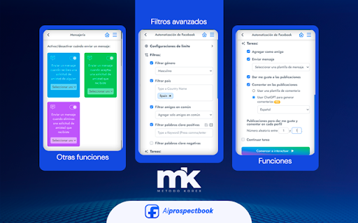 Ai ProspectBook :: ¡Mejora la prospección en Facebook usando IA! ¡Expande tu red, involucra y conecta con 100 posibles clientes diarios! 🚀