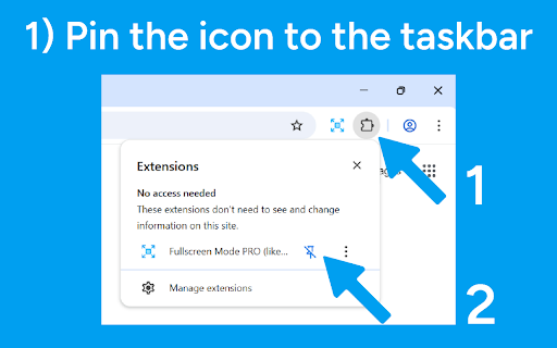 Auto Full Screen for Tabs & Videos :: Toggle tab full screen by placing the cursor at the top. Toggle video full screen video by pressing play & pause.