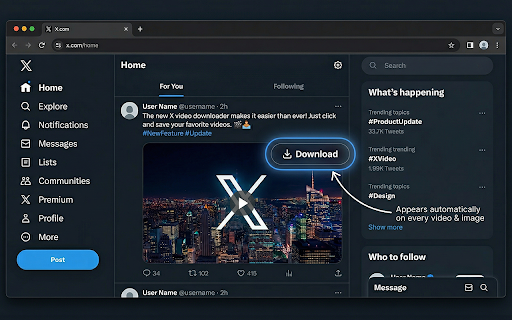 TweeterDownloader :: Download media directly from X.com (Twitter) instantly.