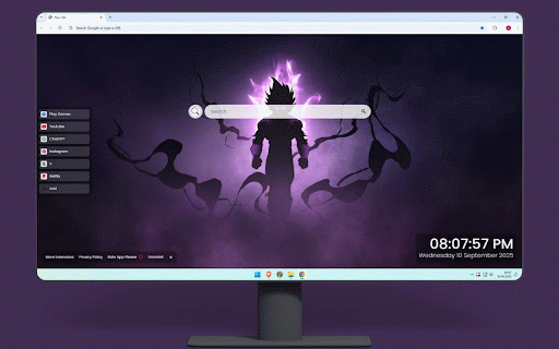 Vegeta Ultra Ego Dragon Ball Super Live Wallpaper :: Vegeta Ultra Ego silhouette glowing with purple aura and fierce Dragon Ball Super energy.