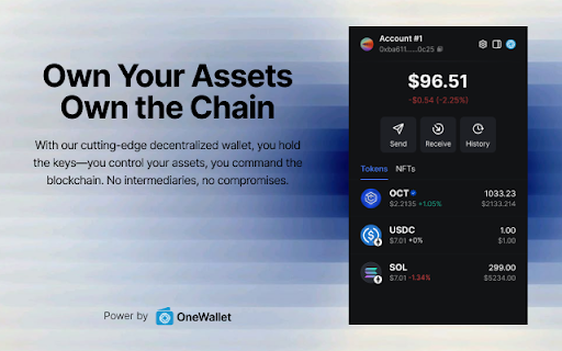 OneWallet :: oneWallet chrome extension