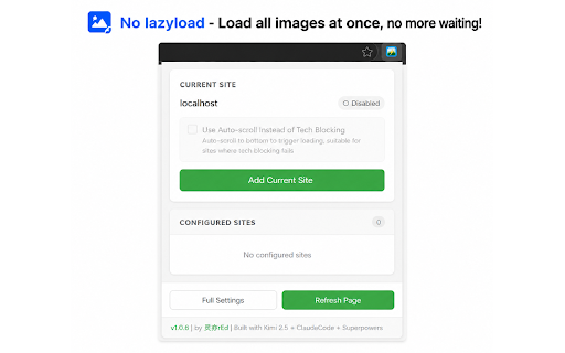 No lazyload - Disable Image Lazy Loading :: Disable image lazy loading on websites, load all images at once