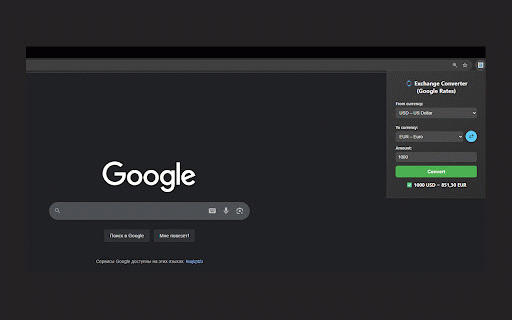 Exchange/Currency Converter (Google Rates) :: Currency conversion via your custom API