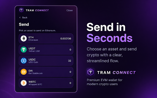 TramConnect :: Premium multi-chain wallet for Ethereum, Solana & Bitcoin — Web3, DeFi, NFTs & dApps for the next generation.