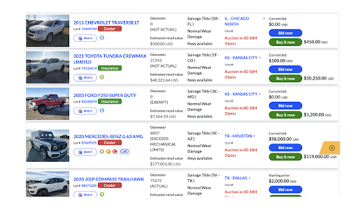 COVIN - All functions at once :: Now all COVIN features are available directly on auto auction websites