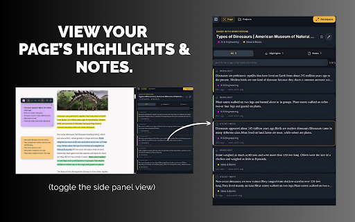 Web Highlighter and Sticky Notes - Markd :: Highlight web pages, add sticky notes, save bookmarks, and organize private research with tags, projects, search, and local backups.