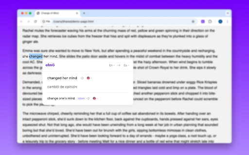 Smart Translator for Web & YouTube Subtitles — Elwo :: Accurate AI Translator for YouTube subtitles & websites. Detects expressions, TTS with regional accents, dictionary & history