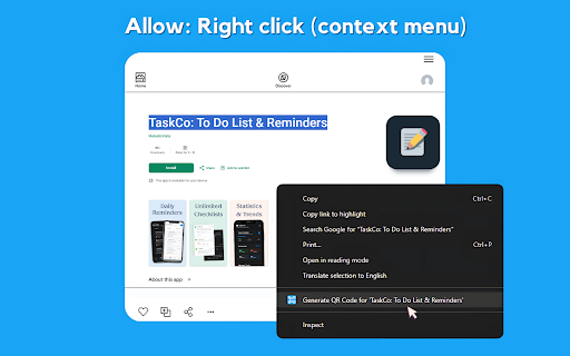 The QR Code Extension :: Allows to generate a QR Code for the current page with a single click.