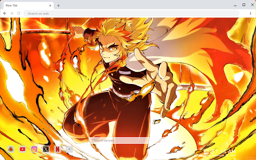 Kyojuro Rengoku Kimetsu No Yaiba Live Wallpaper :: Transform your new tab with stunning HD live wallpapers of Kyojuro Rengoku from Kimetsu No Yaiba. Immerse yourself in the action!