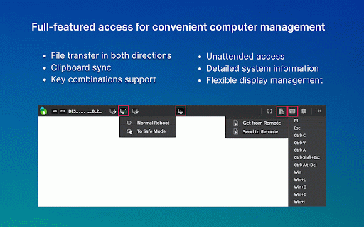 Remote Desktop :: Get remote desktop access and management for your remote computers, even behind NAT and firewalls. No VPNs, no white IPs required.