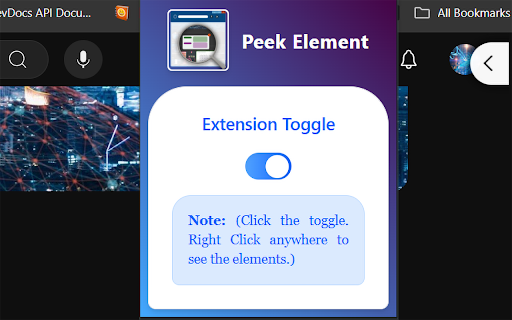 Peek Element :: Peek Element is a browser extension that allows you to view the HTML of any element on a webpage.