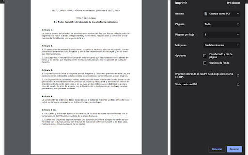 Imprimir BOE :: Mejora la experiencia de impresion en la web del BOE