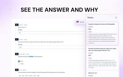 QuizHack :: Pair QuizHack, solve full quiz pages, and apply answers from a double-click workflow.