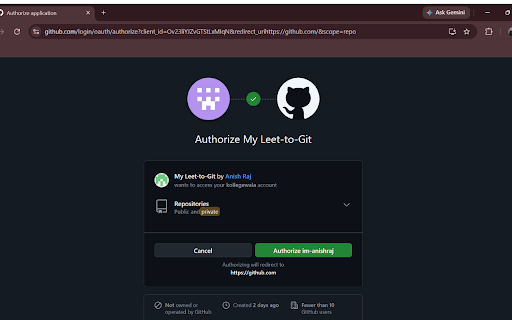 Code to Git :: Automatically sync your LeetCode solutions to GitHub with ease.