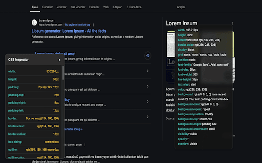 CSS Inspector :: CSS Inspector allows you to instantly view the CSS properties of any HTML element on web pages.
