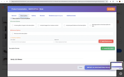 Sharkdropship dropshipping for eBay & woocommerce :: SD offers you the tools you need to import and sell products from eBay to your Woocommerce