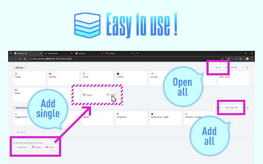 Collection Tab :: Extension to collect and manage tabs