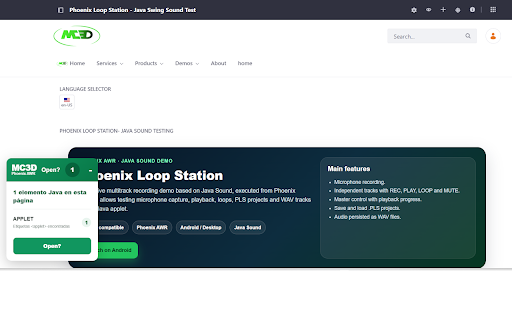 Phoenix AWR - Java Applets Runtime :: Bring Java back to the modern web. Launch Applets, JApplets and Web Start applications with Phoenix AWR, from Java 1.0 to Java 25.