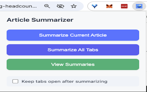 AI Article Summarizer :: AI Article Summarizer
Transform tab overload into organized knowledge in seconds.
Drowning in browser tabs filled with articles…