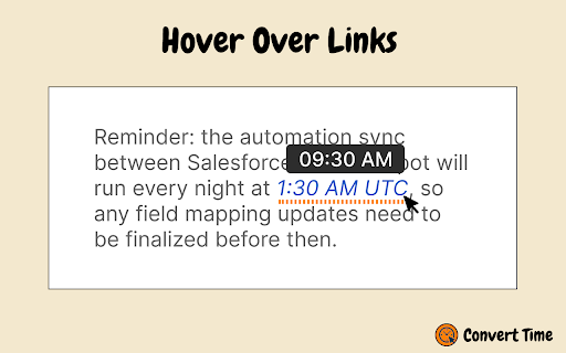 Convert Time :: Instantly convert times across 35+ timezones. Hover over any time like '2 PM PST' or '14:00 CET' to see it in your local time.